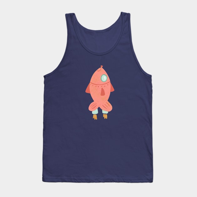 Fish Rocket Tank Top by Alexandra Franzese